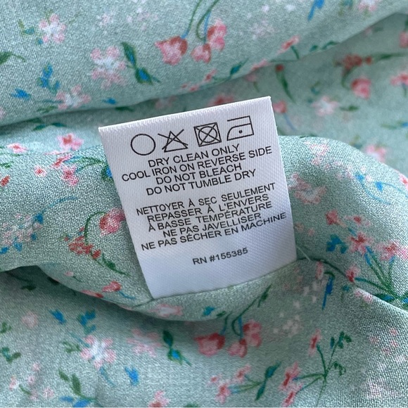 Divine Heritage Floral Printed Mini Teal Slip Dress - Picture 11 of 11